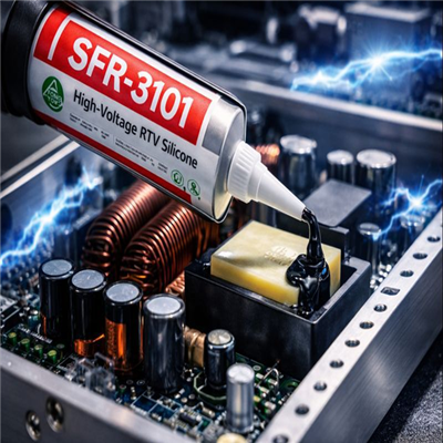 Vysokonapäťový silikónový tmel RTV na vibrácie-kritických elektronických zostáv｜SFR-3101